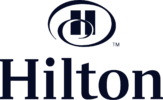 Giftpro client, Hilton Hotels logo in dark blue