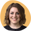 A headshot of Sophie Egglestone - General manager at Yorebridge House on Giftpro's coloured background